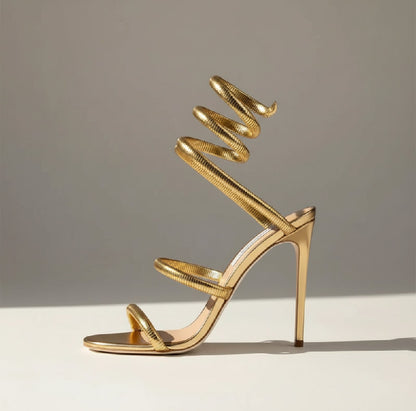 Wrap Around Strap Heels