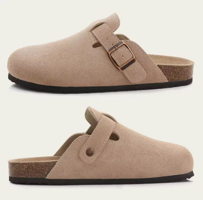 Slip On Suede Cork Clogs
