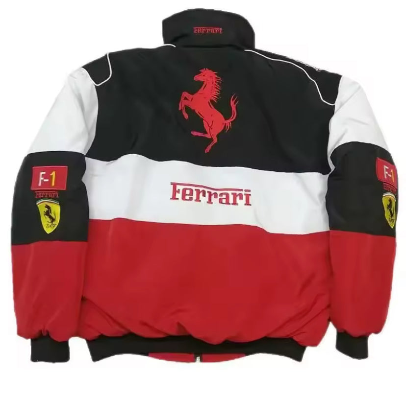 Ferrari Embroidered Bomber Jacket