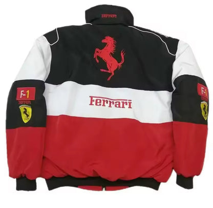Ferrari Embroidered Bomber Jacket