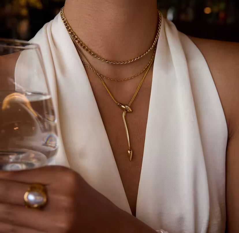 Snake Dangle Necklace
