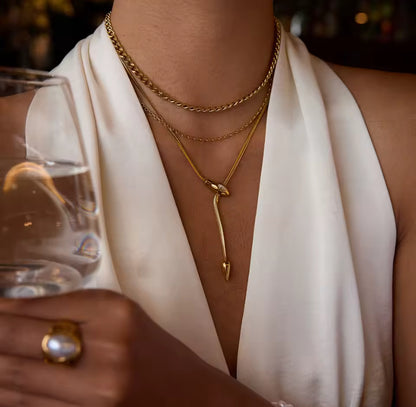 Snake Dangle Necklace