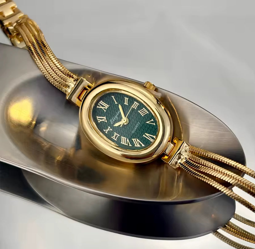 Oval Chain Strap Watch