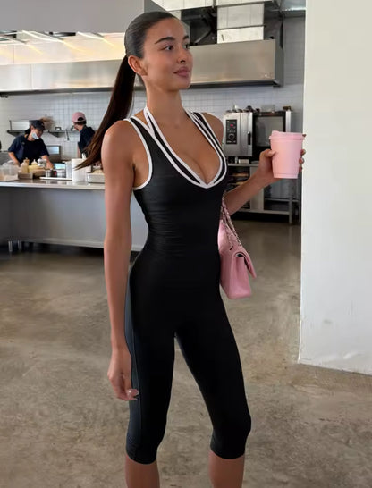 Double-Look Capri Gym Set