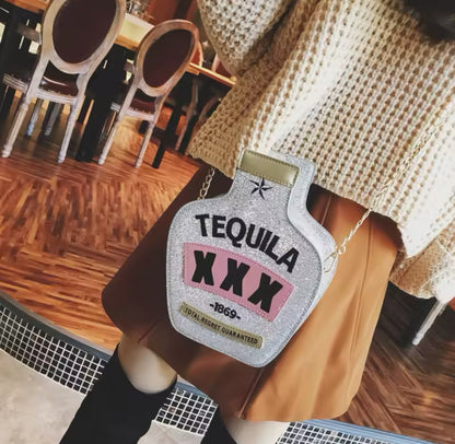 Tequila Style Chain Strap Cross Body Bag