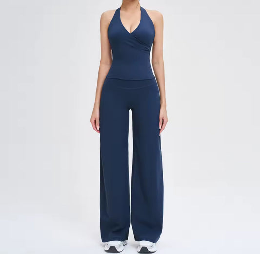 Halter Loose Fit Yoga Gym Set