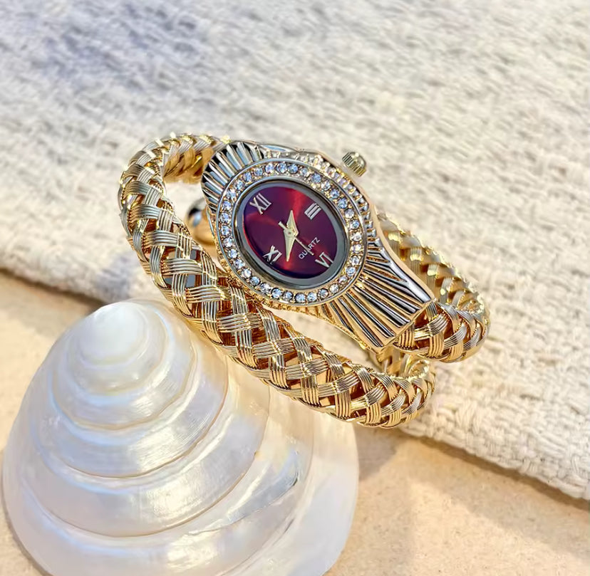 Woven Wrap-Around Snake Watch