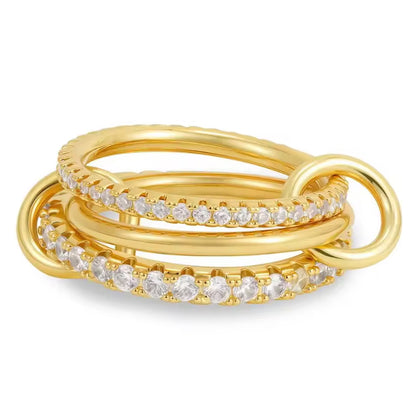 Diamanté Stack Rings