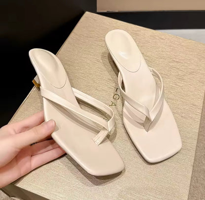 Flip Flop Kitten Heels