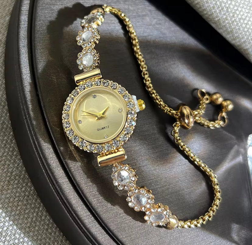 Tennis Bracelet Crystal Watch