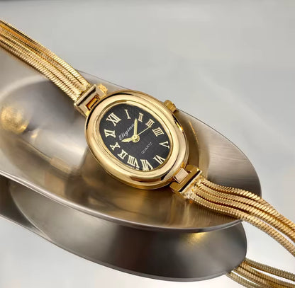 Oval Chain Strap Watch