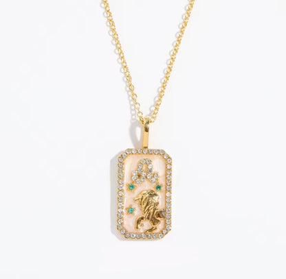 Pearl Resin Star Sign Necklace