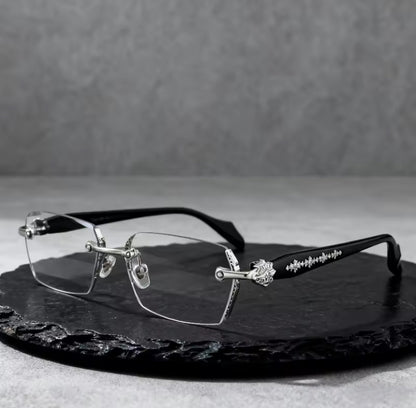 Frameless Gothic Blue Light Glasses