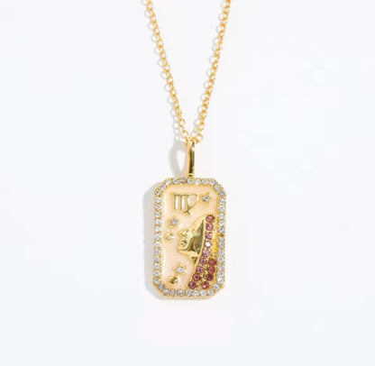 Pearl Resin Star Sign Necklace