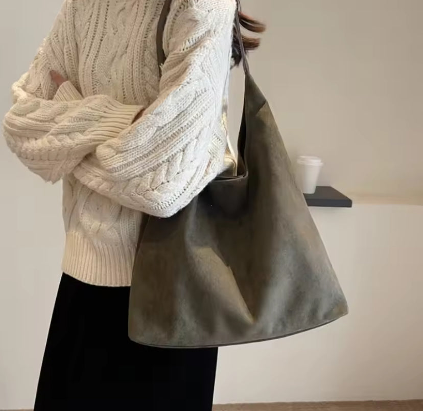 Suede Tote Bag