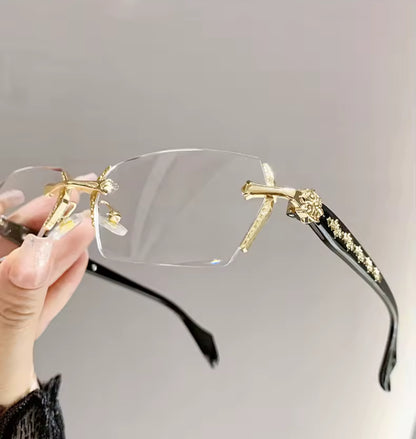 Frameless Gothic Blue Light Glasses