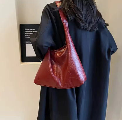 Faux Leather Tote Bag