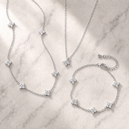 LuxeBloom Jewellery Set