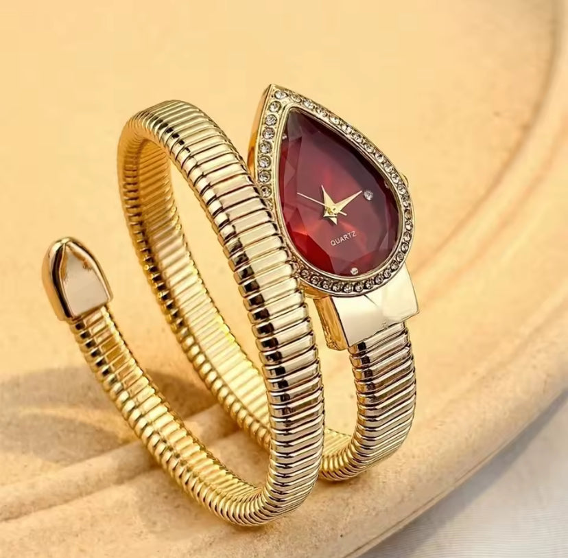 Wrap-Around Wrist Snake Watch