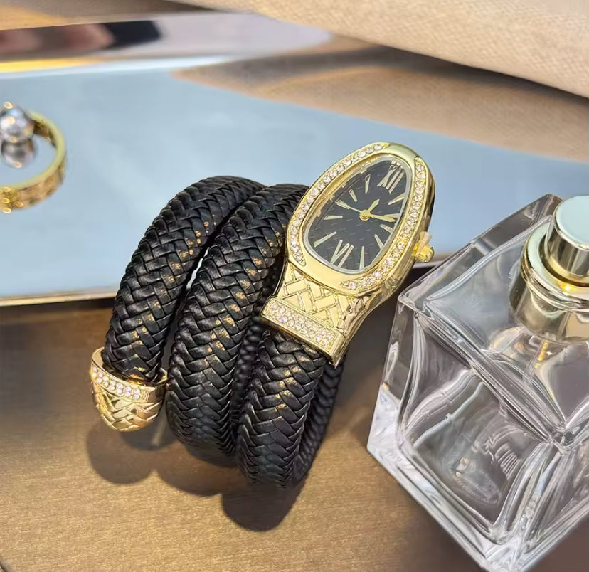 Wrap-Around Wrist Snake Watch