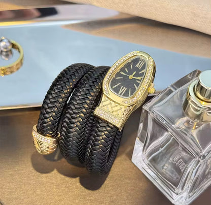 Wrap-Around Wrist Snake Watch