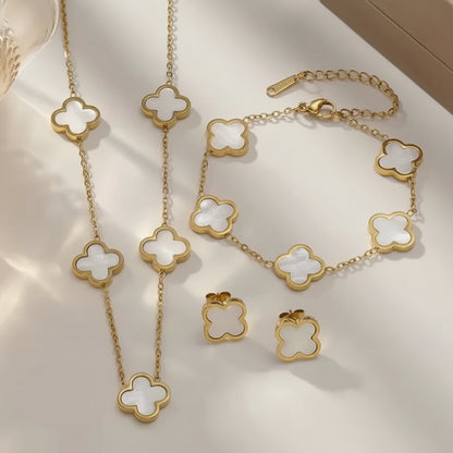 Four Leaf Clover Jewellery Set