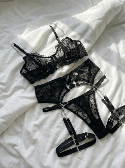 Mesh Chain Underwear Set