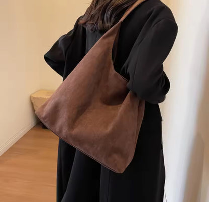 Suede Tote Bag