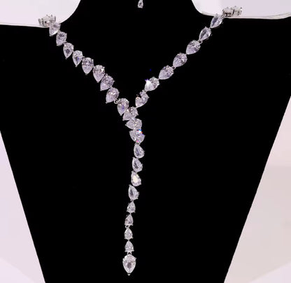 Crystal Water Drop Jewellery Set