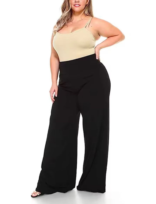 LuxeCurve Wide Leg Contour Trousers