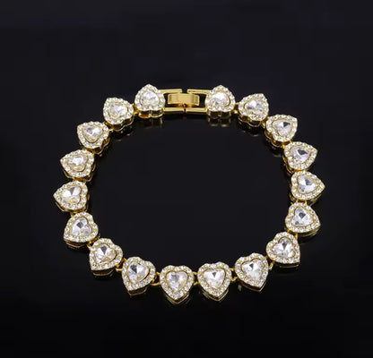 Crystal Heart Jewellery Set
