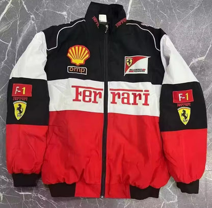 Ferrari Embroidered Bomber Jacket