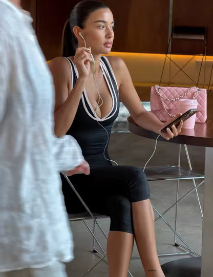 Double-Look Capri Gym Set
