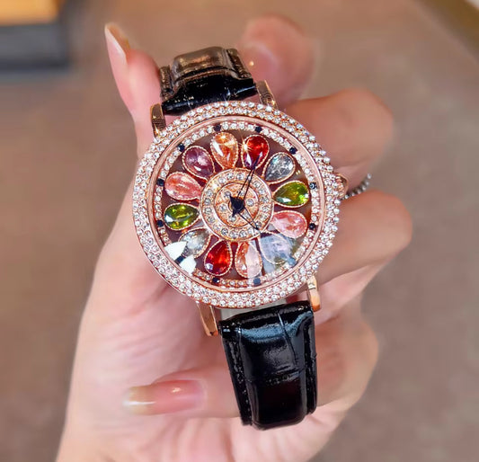 Spinning Diamanté Watch