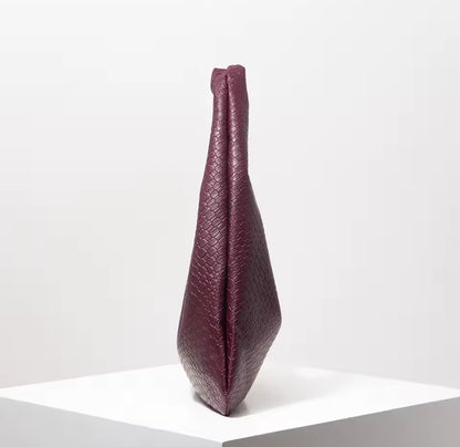 Faux Leather Patterned Tote Shoulder Bag