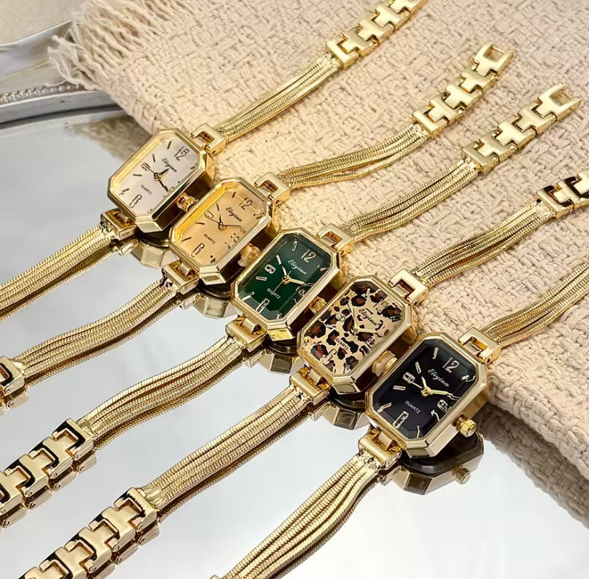 Square Chain Strap Watch