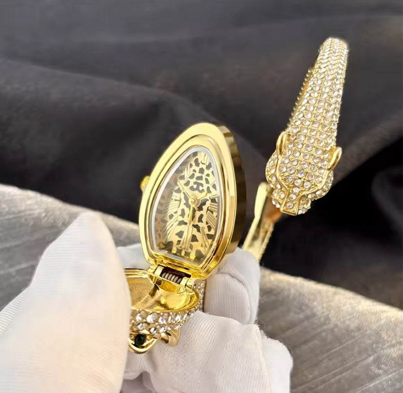 Leopard Bangle Watch