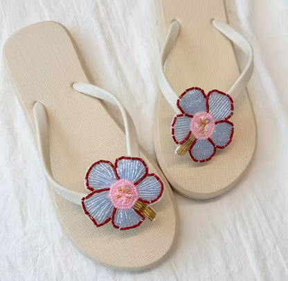 Summer Beaded Flip Flops