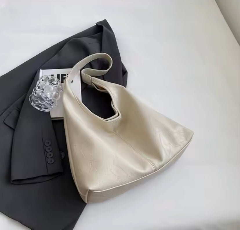 Faux Leather Tote Bag