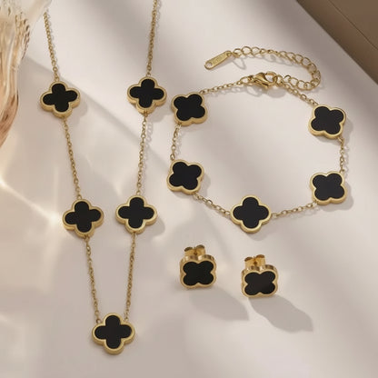 Four Leaf Clover Jewellery Set