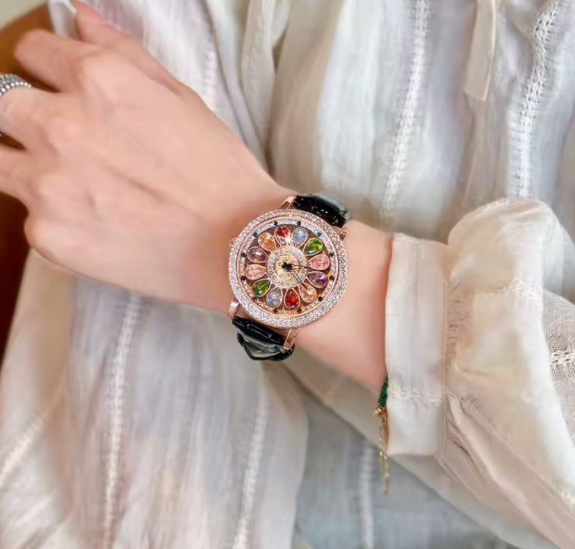 Spinning Diamanté Watch