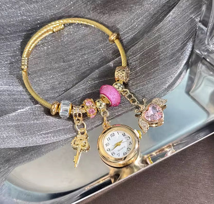 Vintage Charm Bracelet Watch