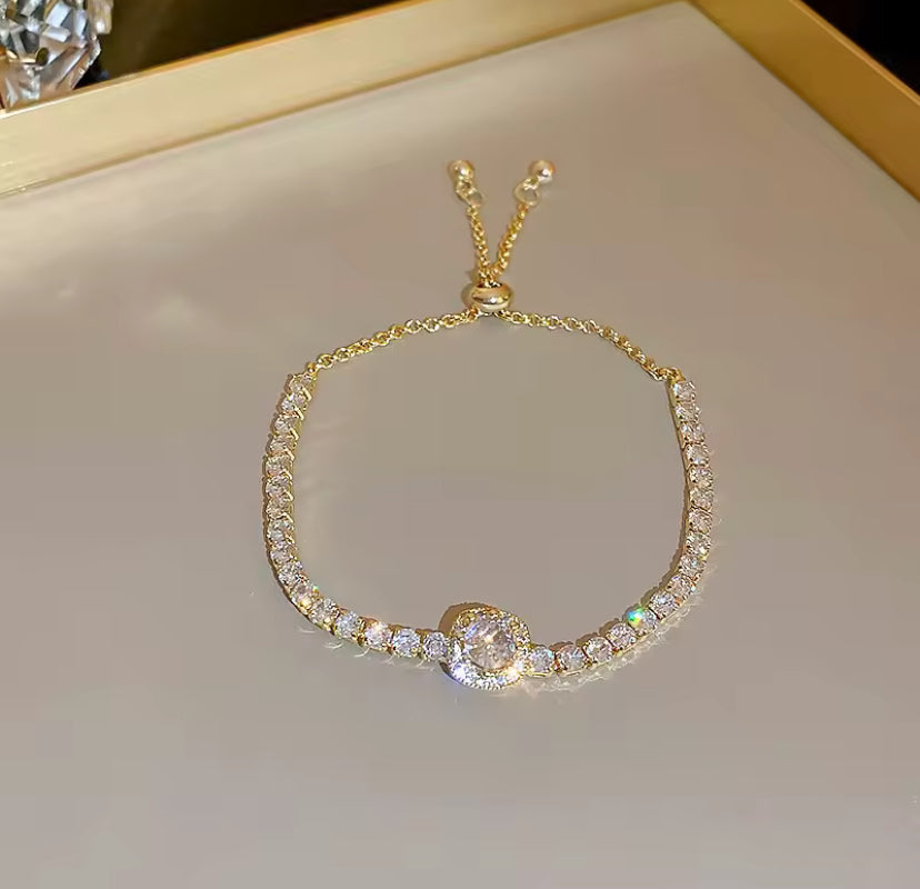 Sparkly Rhinestone Tennis Bracelet