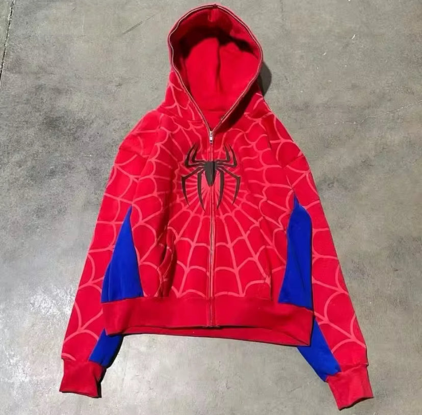 Spider-Man Zip Up Print Hoodie