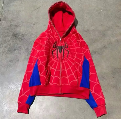 Spider-Man Zip Up Print Hoodie