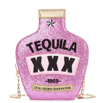 Tequila Style Chain Strap Cross Body Bag