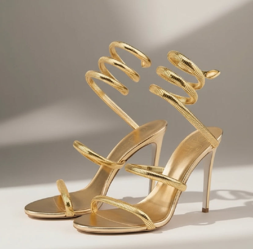 Wrap Around Strap Heels