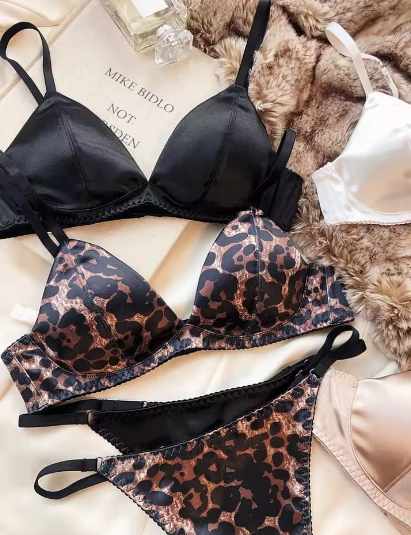 Satin Padded Underwear Set
