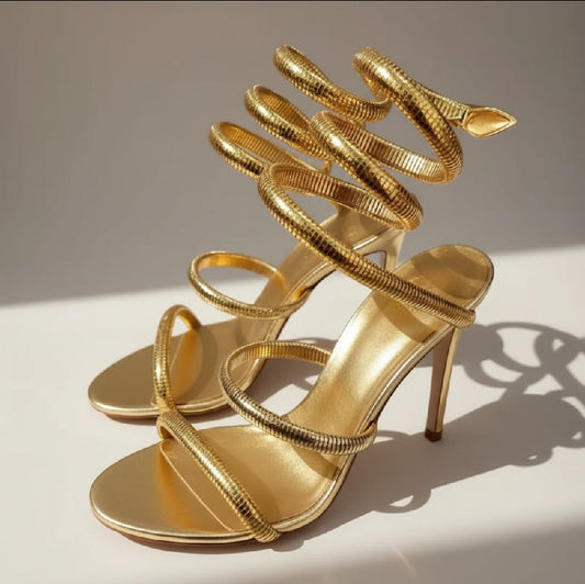 Wrap Around Strap Heels