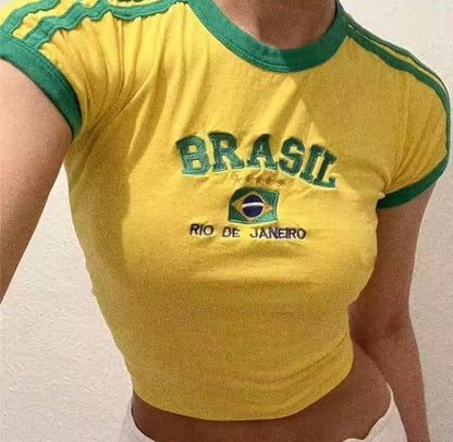 World Cup Countries Crop Tops
